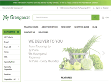 Tablet Screenshot of mygreengrocer.co.nz